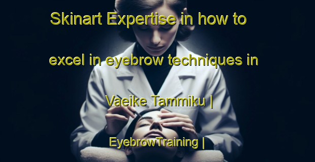 Skinart Expertise in how to excel in eyebrow techniques in Vaeike Tammiku | EyebrowTraining | EyebrowClasses | SkinartTraining-Estonia